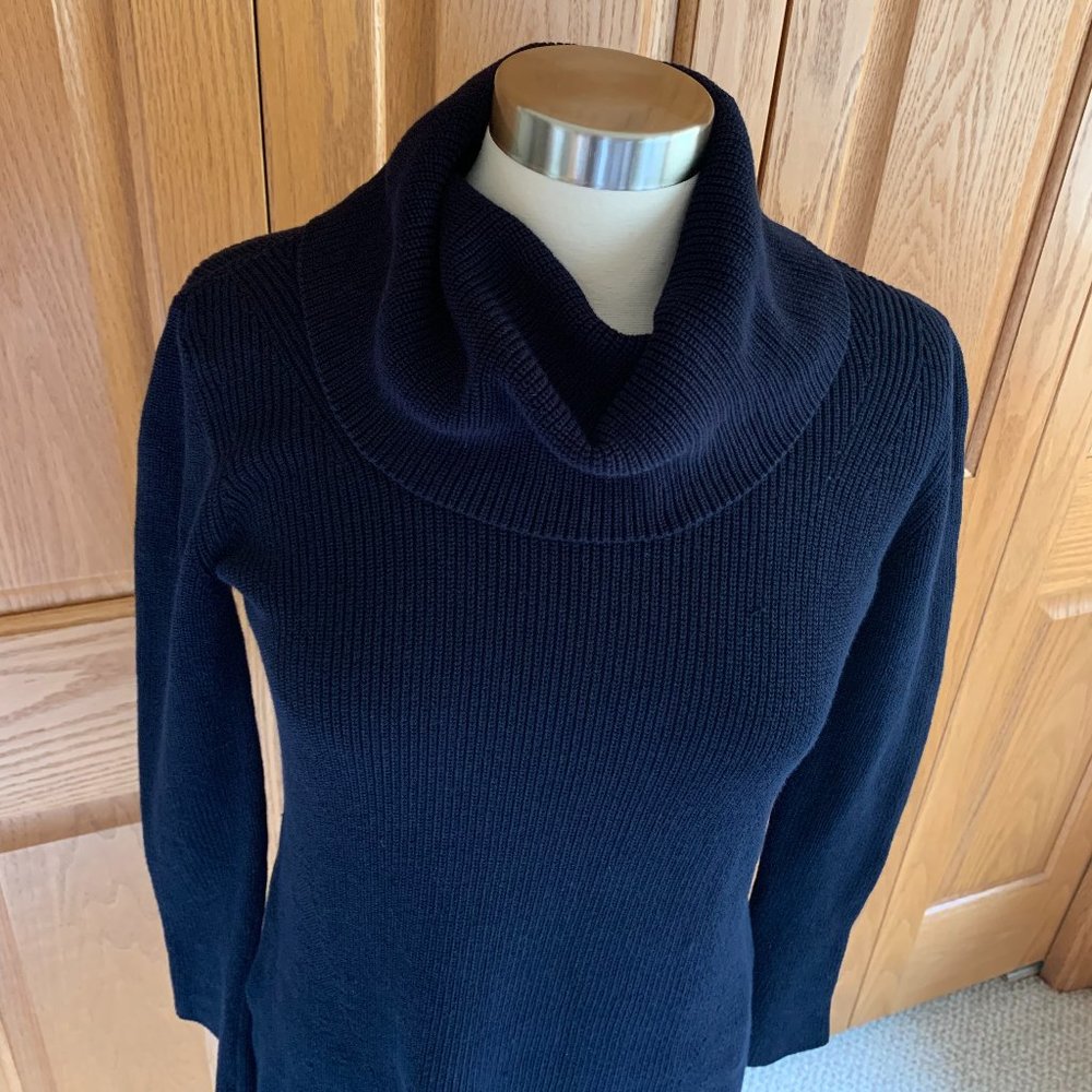 TALBOTS - Flounce Sleeve Cowlneck Sweater - Excellent Shape